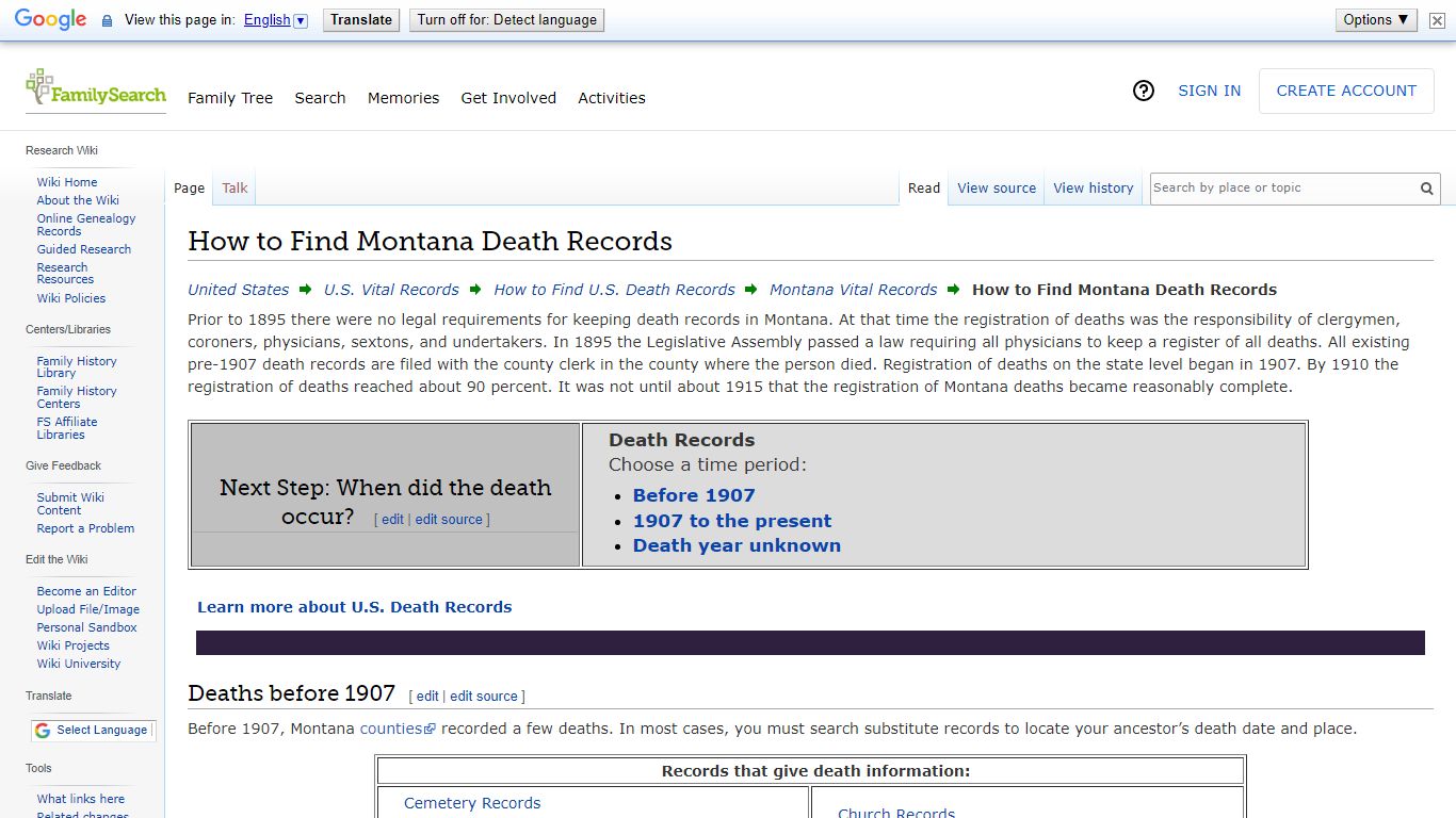 How to Find Montana Death Records • FamilySearch